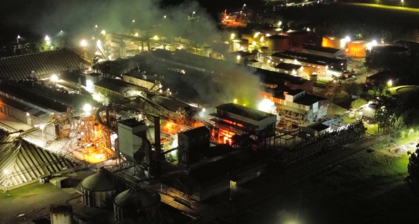 Se incendi&oacute; una planta de Vicentin en Santa Fe y alertaron por la presencia de material t&oacute;xico en la zona 