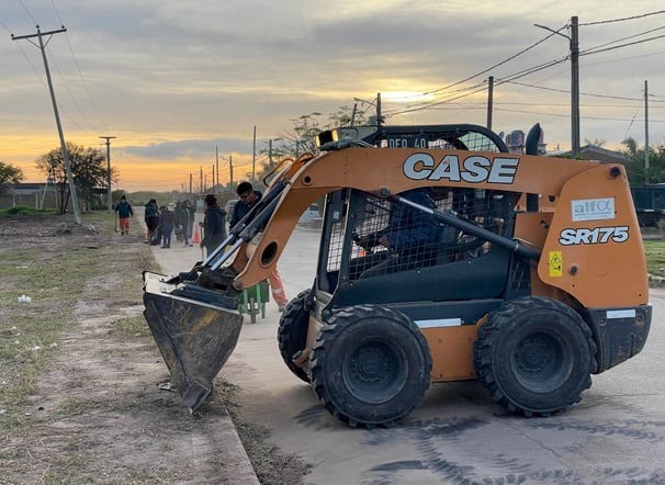 En la zona norte, el Municipio ejecuta un operativo de limpieza, zanjeo y perfilado de calles
