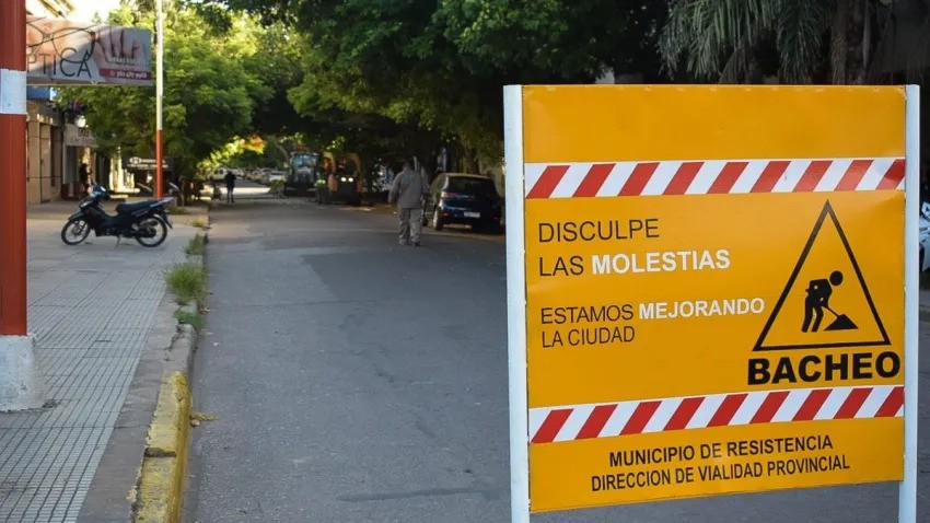Bacheo en Resistencia: calles cerradas y recomendaciones para el tránsito