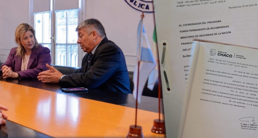B&Uacute;SQUEDA DE AXEL GONZ&Aacute;LEZ: EL MINISTRO MATKOVICH GESTION&Oacute; ANTE NACI&Oacute;N EL OTORGAMIENTO DE UNA RECOMPENSA