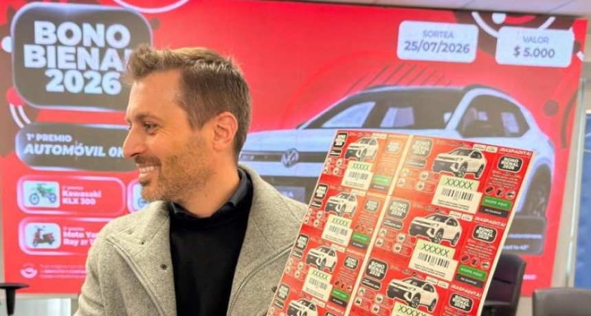 SE LANZ&Oacute; EL BONO BIENAL 2026 CON UN AUTO 0 KM, CUATRO MOTOS Y PREMIOS INSTANT&Aacute;NEOS