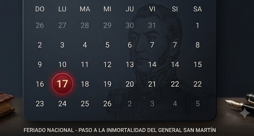 Cu&aacute;ndo es el feriado de agosto y c&oacute;mo quedar&aacute; el &uacute;nico fin de semana largo del mes