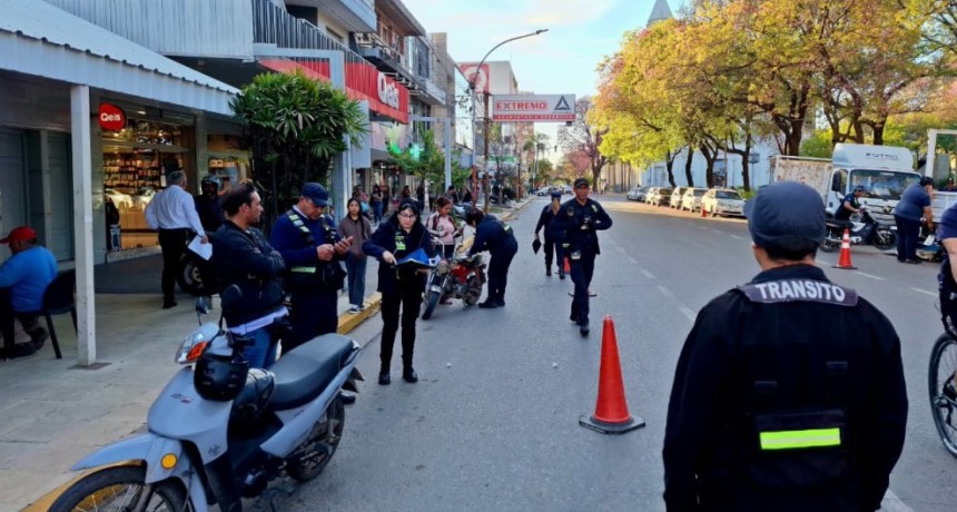 CONTROL DE SEGURIDAD VIAL: 39 MOTOS REMOVIDAS DEBIDO A INFRACCIONES